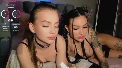 Jess blond and Leila brunette online show from May 11, 4:04 pm