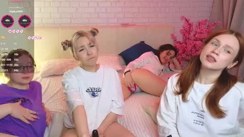 Merlizz Eva Jane Mila Nicole  left to right  online show from February 9, 5:43 pm