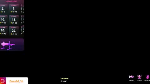  Zoe  online show from May 8, 8:14 pm