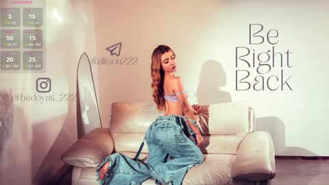 A L I S O N  online show from January 27, 10:38 pm