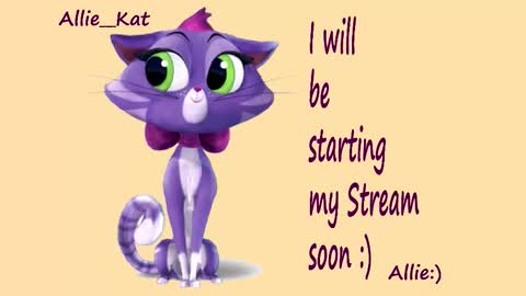 Snapshot of allie__kat chatting on October 18, 2:29 pm Allie online show from October 18, 2:29 pm