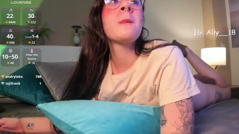 Snapshot of ally_addams chatting on December 24, 6:55 am Ally online show from December 24, 6:55 am