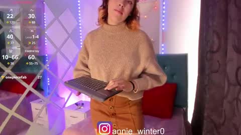 Snapshot of annie_winter1 chatting on February 21, 7:21 pm Annie online show from February 21, 7:21 pm