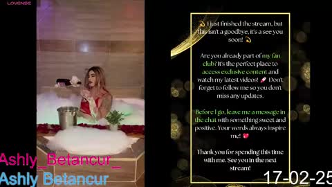 Snapshot of ashlybetancurxxx chatting on February 17, 5:47 am Ashly Betancur online show from February 17, 5:47 am