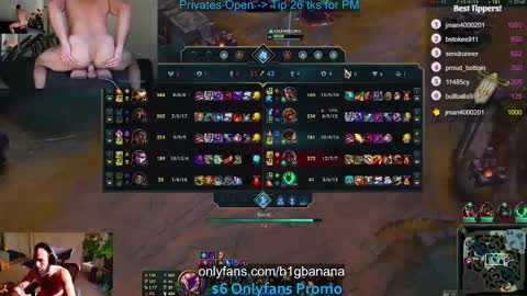 Snapshot of b1gbanana chatting on February 19, 11:14 pm b1gbanana online show from February 19, 11:14 pm