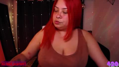 Snapshot of bad_scarlett1 chatting on March 2, 11:09 pm Scarlett online show from March 2, 11:09 pm