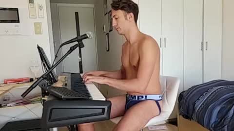 BareBritPianist online show from October 17, 5:21 am