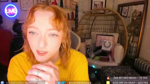 Beck the tongue online show from October 11, 4:33 am