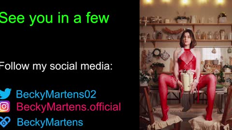 BeckyMartens come join me on    while im offline here  online show from December 24, 2:54 am
