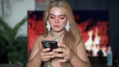 Snapshot of blackbarbiechantalxvx chatting on February 2, 4:32 pm blackbarbiechantalxvx online show from February 2, 4:32 pm