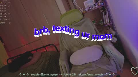   Im Nym  Justa nymph on twitter and IG online show from May 19, 1:56 am