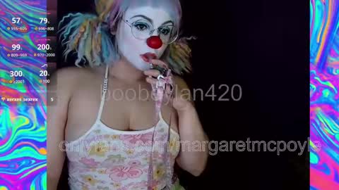 Snapshot of boobdylan420 chatting on March 2, 11:20 pm Margaret McPoyle STREAMING MONDAY AT 6PM EASTERN TIME online show from March 2, 11:20 pm