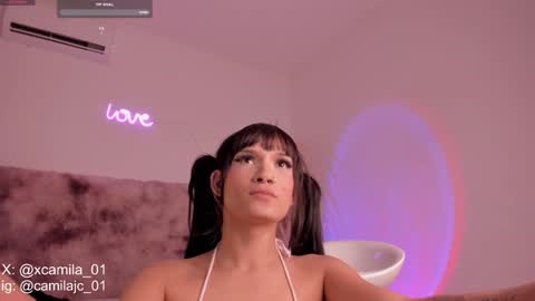 Snapshot of cammile_cole chatting on December 20, 2:19 am Laura Camila online show from December 20, 2:19 am