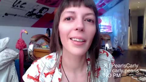 Snapshot of carlypearls chatting on March 21, 5:45 am Carly Pearls online show from March 21, 5:45 am
