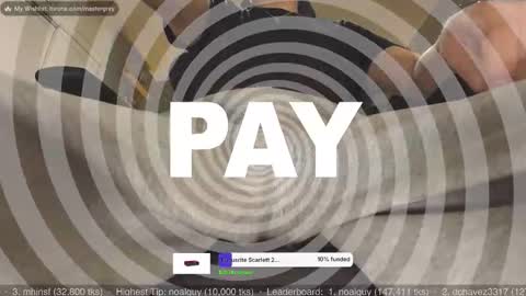 Snapshot of cashmastergrey chatting on February 7, 5:55 am Master Grey online show from February 7, 5:55 am