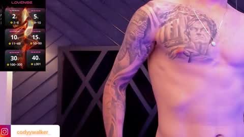 Snapshot of codyywalker chatting on February 18, 5:14 am Cody Walker online show from February 18, 5:14 am