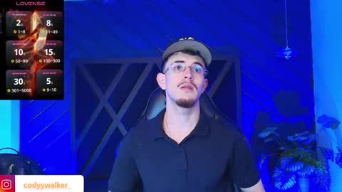 Snapshot of codyywalker chatting on March 18, 5:32 am Cody Walker online show from March 18, 5:32 am