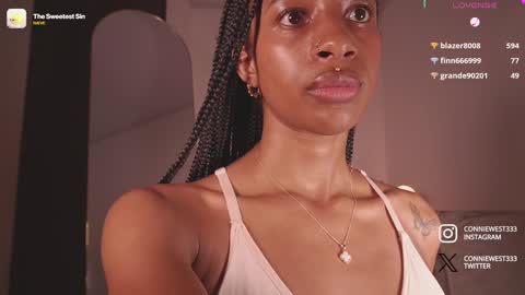 Snapshot of connie_west0 chatting on January 9, 12:25 am independent model online show from January 9, 12:25 am