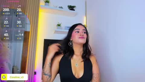 Coraline connected from 10 pm to 6 am Colombia time online show from May 9, 11:59 am