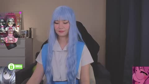 Snapshot of creammeow chatting on April 9, 7:47 am Alina online show from April 9, 7:47 am
