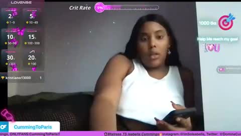 Snapshot of cummingtoparis chatting on November 16, 9:31 pm Cumming To Mistress Isabella Cummings online show from November 16, 9:31 pm