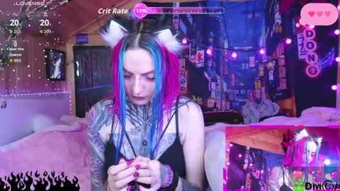 Snapshot of cybernekko chatting on February 25, 5:50 am Neko online show from February 25, 5:50 am