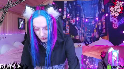 Snapshot of cybernekko chatting on April 5, 5:15 am Neko online show from April 5, 5:15 am