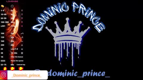 DOMINIC PRINCE   online show from October 6, 5:49 am