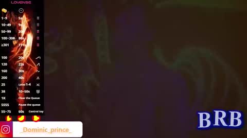 DOMINIC PRINCE   online show from October 7, 8:55 am