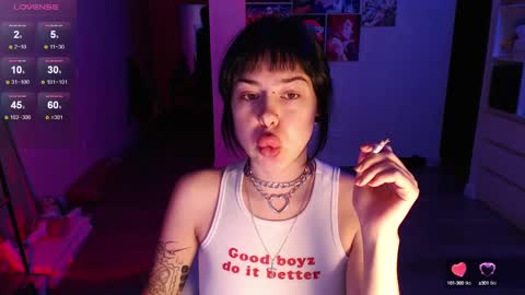 Snapshot of eliza_benet_ chatting on December 8, 5:22 pm Ari online show from December 8, 5:22 pm