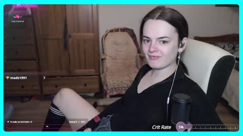 Snapshot of eva_katt chatting on December 12, 9:26 pm Gamer Katt online show from December 12, 9:26 pm