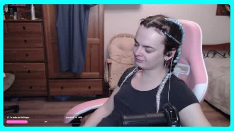 Snapshot of eva_katt chatting on January 25, 8:53 am Gamer Katt online show from January 25, 8:53 am