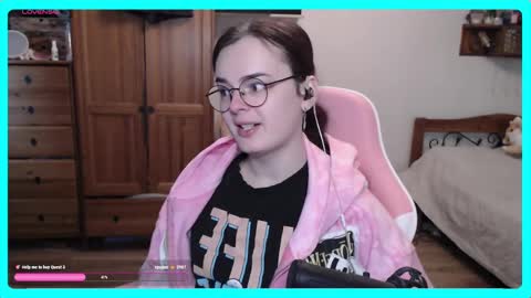 Snapshot of eva_katt chatting on February 25, 12:55 pm Gamer Katt online show from February 25, 12:55 pm