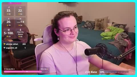 Snapshot of eva_katt chatting on February 7, 11:58 am Gamer Katt online show from February 7, 11:58 am