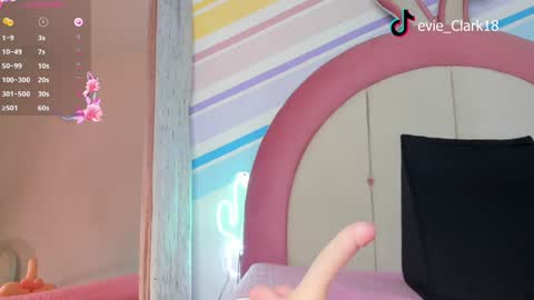 Snapshot of evie_clark_ chatting on February 26, 12:27 am My name is Evie nice to meet you really get to know me better private is open online show from February 26, 12:27 am