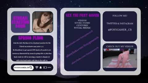 Lex Vive foxygamer cb online show from May 15, 1:12 am