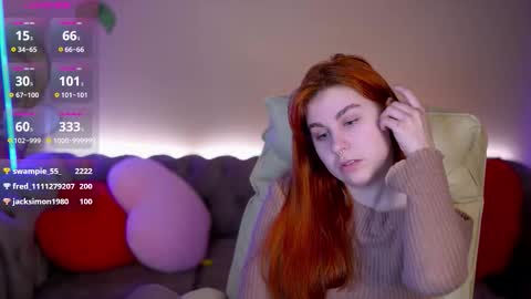 Snapshot of gingerrpink chatting on February 12, 5:13 am Ginger Pink online show from February 12, 5:13 am