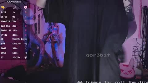 Snapshot of gor3bit chatting on December 4, 5:38 am Giggle Monster online show from December 4, 5:38 am