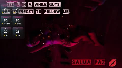 Snapshot of hairyandsexysalma chatting on January 8, 7:24 am SALMA online show from January 8, 7:24 am