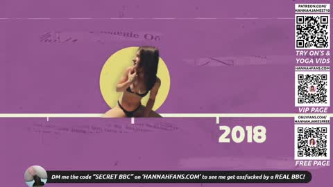 Snapshot of hannahjames710 chatting on December 4, 2:04 pm Hannah James online show from December 4, 2:04 pm