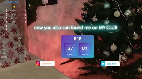 your kitty JANE roawww online show from December 25, 8:07 am