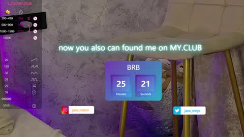 your kitty JANE roawww online show from January 27, 8:07 am