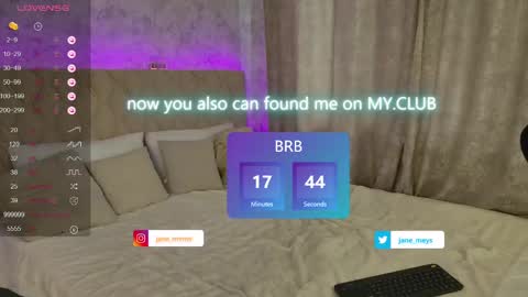 your kitty JANE roawww online show from March 10, 8:15 am