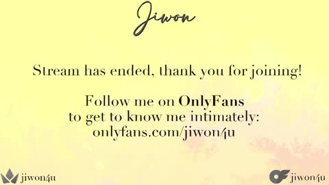 Snapshot of jiwon4u chatting on February 13, 11:04 pm Jiwon online show from February 13, 11:04 pm