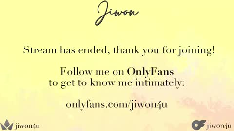 Snapshot of jiwon4u chatting on February 17, 12:16 pm Jiwon online show from February 17, 12:16 pm