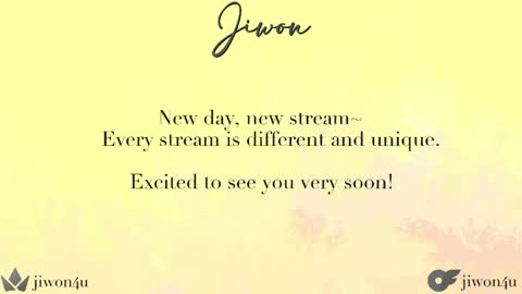 Jiwon online show from May 3, 7:31 pm