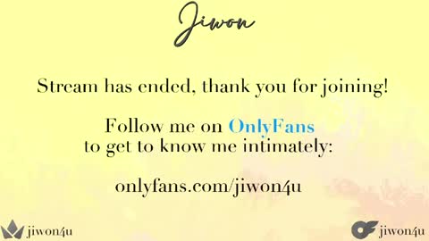 Jiwon online show from May 10, 6:46 pm