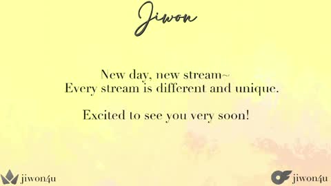 Jiwon online show from May 14, 9:21 pm