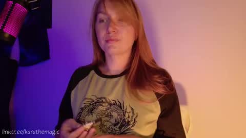 Snapshot of karathemagic chatting on September 21, 2:19 pm I am here around 5am GMT karathemagic online show from September 21, 2:19 pm