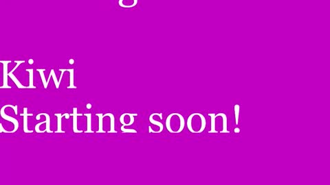 Kiwi online show from January 9, 11:46 am